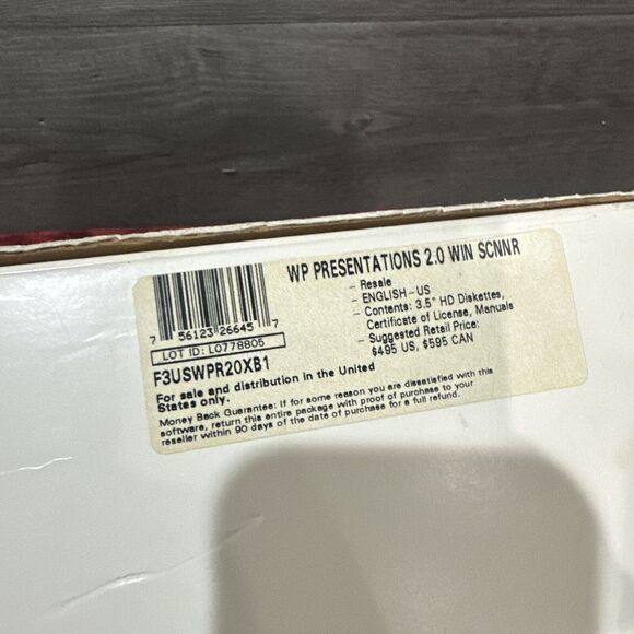 Windows Word Perfect Presentations Version 2.0 With Logitech Scanman Scanner - Picture 3 of 10